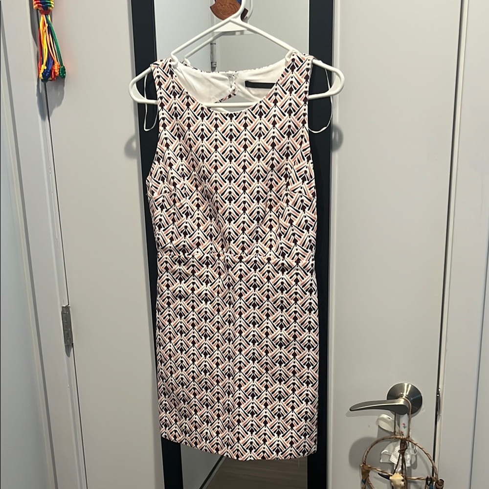 Zara Geometric Patterned Sleeveless Dress